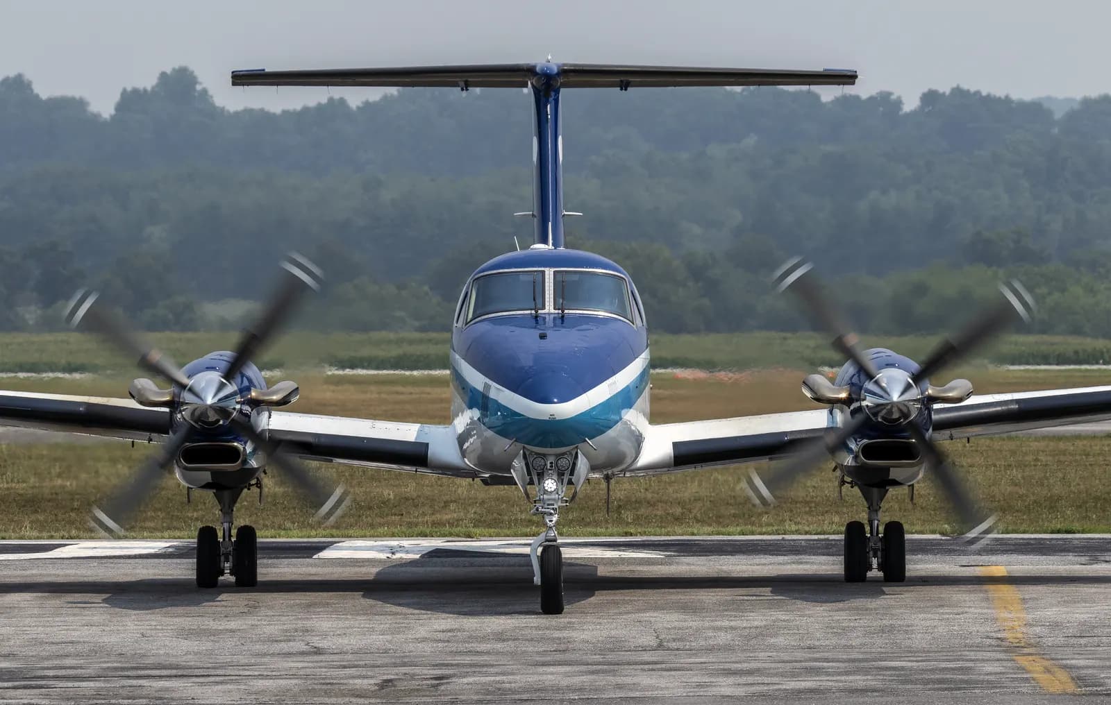 Beechcraft Super King Air 350 NOAA aircraft on ramp